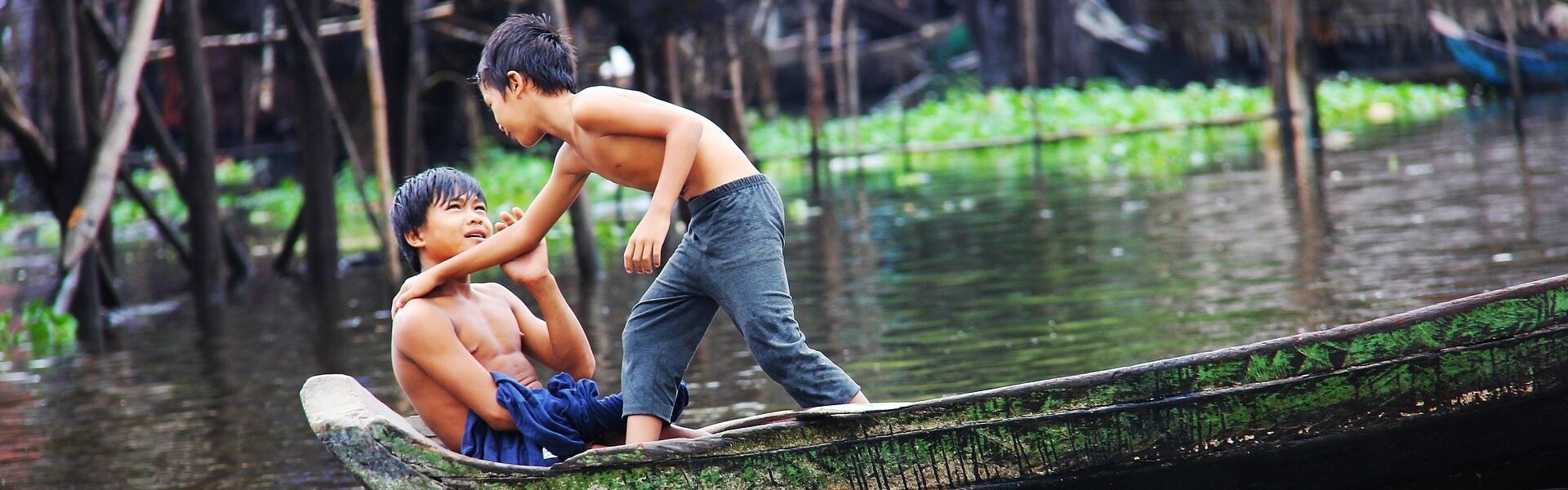 Tonle Sap Lake Children